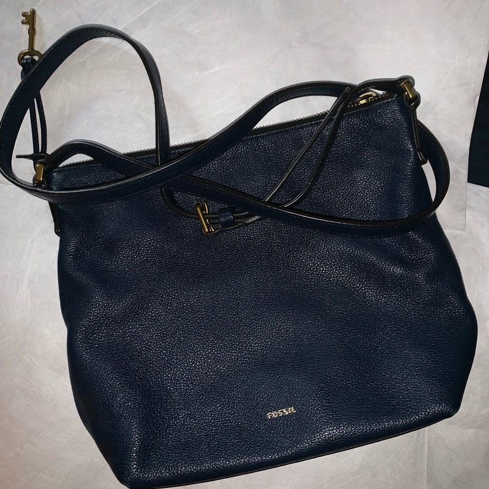 Navy Blue Fossil Purse